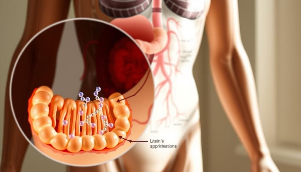 葉黃素吸收機制